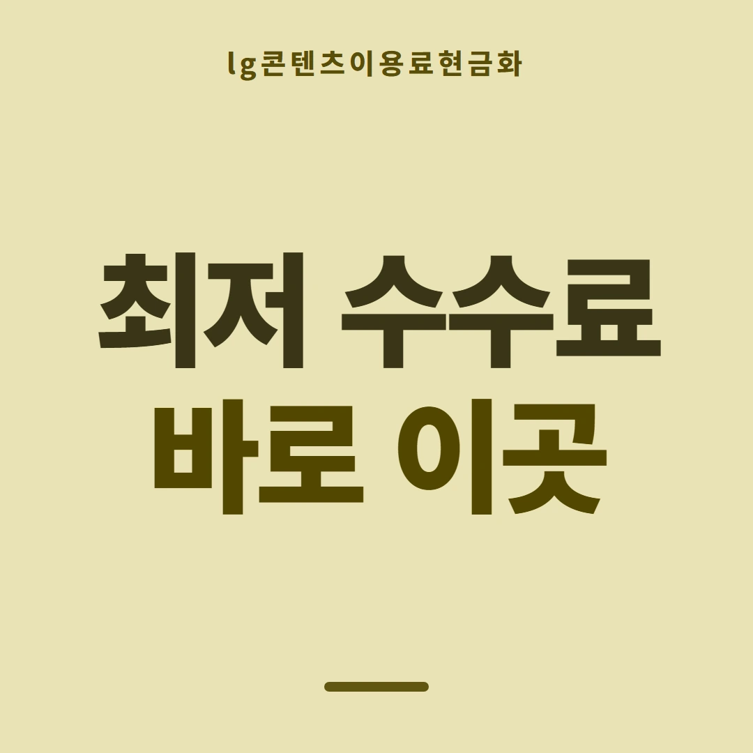 품티켓 LG 콘텐츠이용료 스토어 결제 갈래 안내 이미지